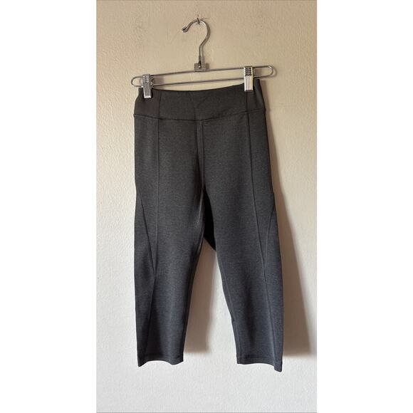 Ivy Park Size XXS Cropped Leggings Women’s Gray Workout Gym Pull On Exercise - Picture 1 of 8